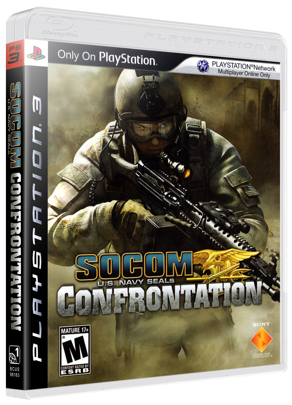 SOCOM: U.S. Navy SEALs Confrontation box art for Playstation 3